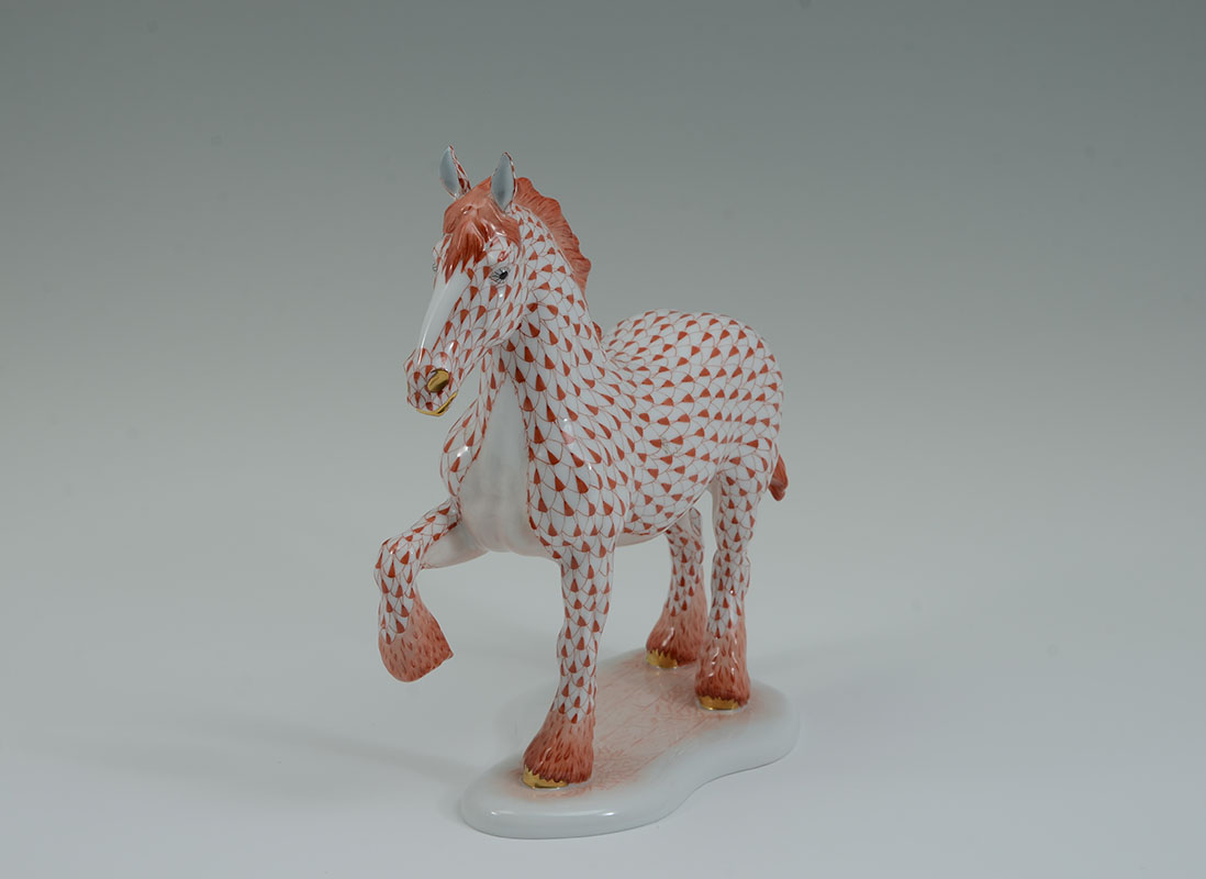 porcelain clydesdale horse